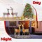 Costway 2 PCS Pre-lit Christmas Reindeer Family Deer Xmas Decoration with 200 LED Lights